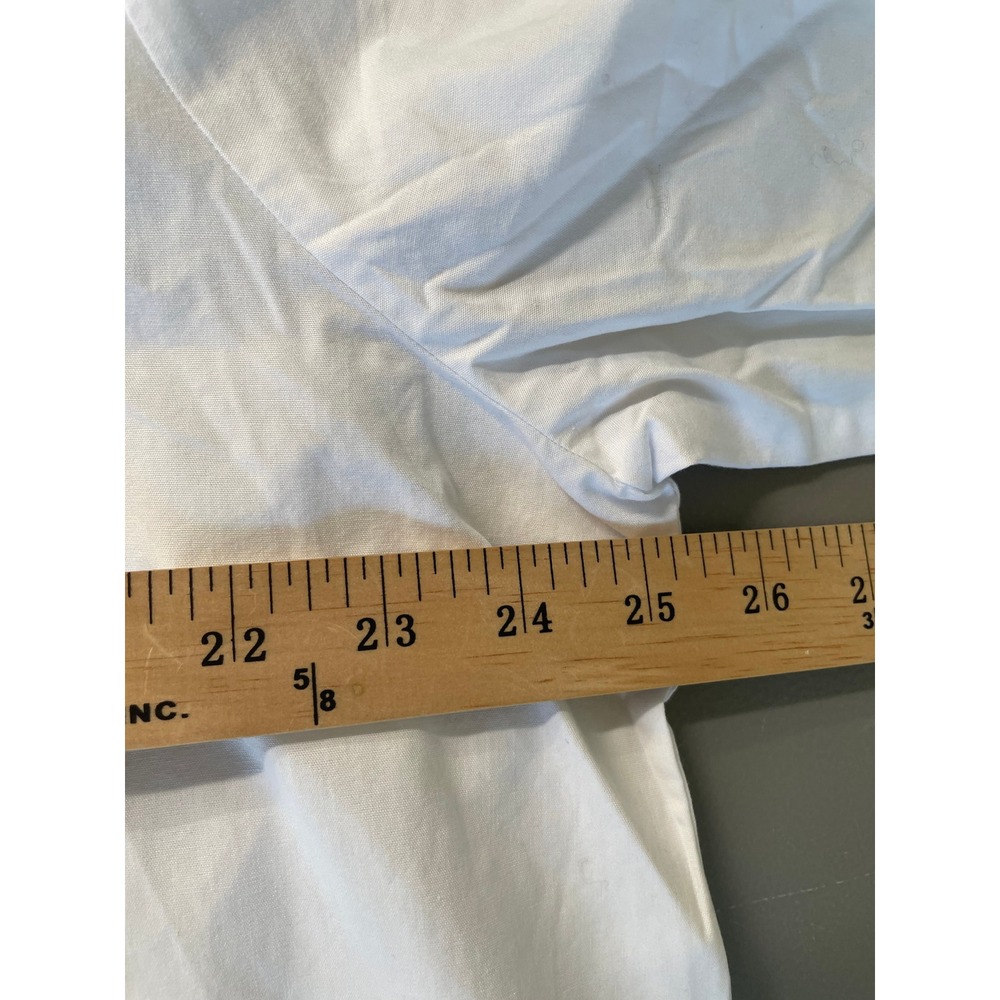 Madewell The Signature Y-Neck Shirt Poplin White Button Down Womens XL NX631 - Picture 9 of 11